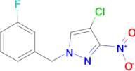 4-chloro-1-(3-fluorobenzyl)-3-nitro-1H-pyrazole