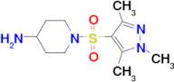 1-[(1,3,5-trimethyl-1H-pyrazol-4-yl)sulfonyl]piperidin-4-amine