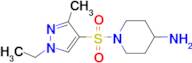 1-[(1-ethyl-3-methyl-1H-pyrazol-4-yl)sulfonyl]piperidin-4-amine