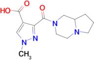 3-(hexahydropyrrolo[1,2-a]pyrazin-2(1H)-ylcarbonyl)-1-methyl-1H-pyrazole-4-carboxylic acid