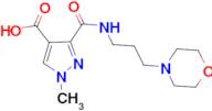 1-methyl-3-{[(3-morpholin-4-ylpropyl)amino]carbonyl}-1H-pyrazole-4-carboxylic acid