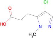 3-(4-chloro-1-methyl-1H-pyrazol-5-yl)propanoic acid