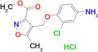 methyl 4-[(4-amino-2-chlorophenoxy)methyl]-5-methylisoxazole-3-carboxylate