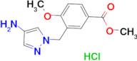 methyl 3-[(4-amino-1H-pyrazol-1-yl)methyl]-4-methoxybenzoate