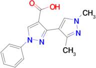 1',3'-dimethyl-1-phenyl-1H,1'H-3,4'-bipyrazole-4-carboxylic acid