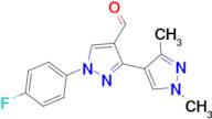 1-(4-fluorophenyl)-1',3'-dimethyl-1H,1'H-3,4'-bipyrazole-4-carbaldehyde