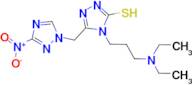 4-[3-(diethylamino)propyl]-5-[(3-nitro-1H-1,2,4-triazol-1-yl)methyl]-4H-1,2,4-triazole-3-thiol