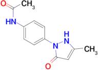 N-[4-(3-methyl-5-oxo-2,5-dihydro-1H-pyrazol-1-yl)phenyl]acetamide