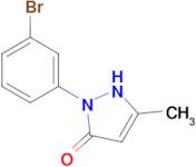 2-(3-bromophenyl)-5-methyl-1,2-dihydro-3H-pyrazol-3-one