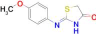 (2Z)-2-[(4-methoxyphenyl)imino]-1,3-thiazolidin-4-one