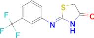 (2Z)-2-{[3-(trifluoromethyl)phenyl]imino}-1,3-thiazolidin-4-one