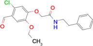 2-(5-chloro-2-ethoxy-4-formylphenoxy)-N-(2-phenylethyl)acetamide