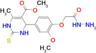 methyl 4-[4-(2-hydrazino-2-oxoethoxy)-3-methoxyphenyl]-6-methyl-2-thioxo-1,2,3,4-tetrahydropyrimid…