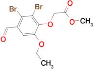 methyl (2,3-dibromo-6-ethoxy-4-formylphenoxy)acetate