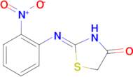 (2Z)-2-[(2-nitrophenyl)imino]-1,3-thiazolidin-4-one