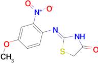 (2Z)-2-[(4-methoxy-2-nitrophenyl)imino]-1,3-thiazolidin-4-one