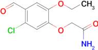 2-(5-chloro-2-ethoxy-4-formylphenoxy)acetamide