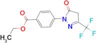 ethyl 4-[5-oxo-3-(trifluoromethyl)-4,5-dihydro-1H-pyrazol-1-yl]benzoate