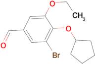 3-bromo-4-(cyclopentyloxy)-5-ethoxybenzaldehyde