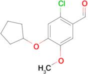 2-chloro-4-(cyclopentyloxy)-5-methoxybenzaldehyde