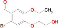 2-bromo-5-ethoxy-4-(2-hydroxyethoxy)benzaldehyde