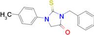 3-benzyl-1-(4-methylphenyl)-2-thioxoimidazolidin-4-one