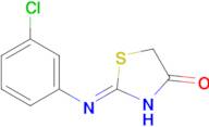 (2Z)-2-[(3-chlorophenyl)imino]-1,3-thiazolidin-4-one