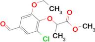 methyl 2-(2-chloro-6-ethoxy-4-formylphenoxy)propanoate