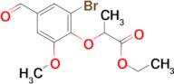 ethyl 2-(2-bromo-4-formyl-6-methoxyphenoxy)propanoate