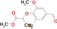 methyl 2-(2-bromo-4-formyl-6-methoxyphenoxy)propanoate