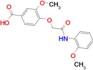 3-methoxy-4-{2-[(2-methoxyphenyl)amino]-2-oxoethoxy}benzoic acid