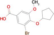 3-bromo-4-(cyclopentyloxy)-5-methoxybenzoic acid