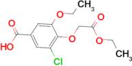 3-chloro-5-ethoxy-4-(2-ethoxy-2-oxoethoxy)benzoic acid