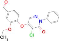 4-[(5-chloro-6-oxo-1-phenyl-1,6-dihydropyridazin-4-yl)oxy]-3-ethoxybenzaldehyde