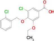 3-chloro-4-[(2-chlorobenzyl)oxy]-5-ethoxybenzoic acid