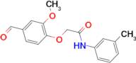 2-(4-formyl-2-methoxyphenoxy)-N-(3-methylphenyl)acetamide