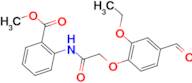 methyl 2-{[(2-ethoxy-4-formylphenoxy)acetyl]amino}benzoate