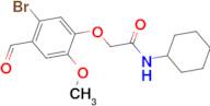 2-(5-bromo-4-formyl-2-methoxyphenoxy)-N-cyclohexylacetamide