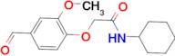 N-cyclohexyl-2-(4-formyl-2-methoxyphenoxy)acetamide