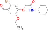 2-(5-bromo-2-ethoxy-4-formylphenoxy)-N-cyclohexylacetamide