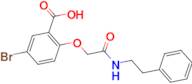 5-bromo-2-{2-oxo-2-[(2-phenylethyl)amino]ethoxy}benzoic acid