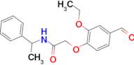 2-(2-ethoxy-4-formylphenoxy)-N-(1-phenylethyl)acetamide