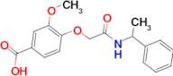 3-methoxy-4-{2-oxo-2-[(1-phenylethyl)amino]ethoxy}benzoic acid