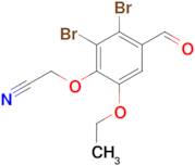 (2,3-dibromo-6-ethoxy-4-formylphenoxy)acetonitrile