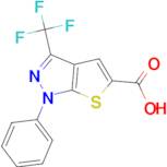 1-phenyl-3-(trifluoromethyl)-1H-thieno[2,3-c]pyrazole-5-carboxylic acid