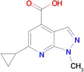 6-cyclopropyl-1-methyl-1H-pyrazolo[3,4-b]pyridine-4-carboxylic acid