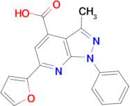 6-(2-furyl)-3-methyl-1-phenyl-1H-pyrazolo[3,4-b]pyridine-4-carboxylic acid
