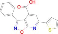 3-phenyl-6-thien-2-ylisoxazolo[5,4-b]pyridine-4-carboxylic acid