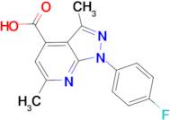 1-(4-fluorophenyl)-3,6-dimethyl-1H-pyrazolo[3,4-b]pyridine-4-carboxylic acid