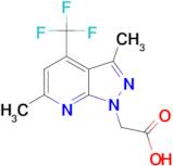 [3,6-dimethyl-4-(trifluoromethyl)-1H-pyrazolo[3,4-b]pyridin-1-yl]acetic acid